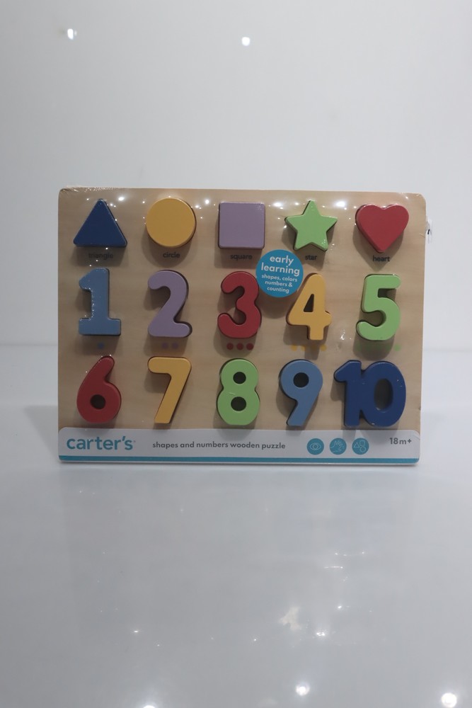 Rompecabezas De Madera De Formas Y Números